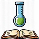 Icona provetta e libro